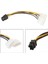 30 cm Pci Express To 2x 4 Pin Molex Erkek Kablo 6 Pin Pci Exp 2x 4 Pin Erkek Molex 30 cm Power Kablo 4