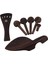 4 Set Wenge Ahşap Endpins Tuning Peg Tuner Chinrest Kuyruk Yayını 4/4 Keman Için (Yurt Dışından) 2