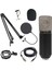 Profesyonel Stüdyo Yayın Kayıt Kondenser Mikrofon Mic Kit Gümüş A (Yurt Dışından) 1