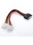 30 cm 15 Pin Sata Erkek To 2x 4 Pin Dişi Molex Kablo 15 Pin Erkek 2x 4 Pin Dişi Molex 30 cm Sata Kablo 2