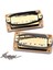 2 Renkli Gürültüsüz Hassas Gitar Çift Bobin Köprü Boyun Pikap Set (Yurt Dışından) 2