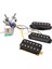 Prewired 6 Dize Gitar Tek Bobin Pikap Humbucker Pikap Koşum Siyah (Yurt Dışından) 4