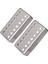 2 Parça 14 Delik Humbucker Pikap Kapak Için 7 Dize Elektro Gitar Gümüş (Yurt Dışından) 5