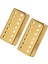 2 Adet Pirinç 7 Dize Elektro Gitar Humbucker Kabuk Altın Kapakları (Yurt Dışından) 2