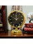 Gold Parlak Metal Ofis Salon Otel Ofis Masa Saati B12 2