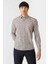 Erkek Regular Fit Uzun Kollu Desenli Spor Gömlek BEJ GM22Y221161_K07 1