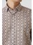 Erkek Regular Fit Uzun Kollu Desenli Spor Gömlek BEJ GM22Y221161_K07 3