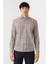 Erkek Regular Fit Uzun Kollu Desenli Spor Gömlek BEJ GM22Y221161_K07 5