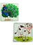 Woodylife Ilk Puzzlem Bebek Inek Zürafa Mor Fil ve Tavus Kuşu 4 Lü 4 Parça Puzzle Yapboz Eğitici Çocuk Oyuncak 2