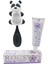 Baby Neon Komple Ağız Bakım Seti - Ihlamur Macun + Neon Fırçası Mor + Panda Saklama Kabı 3