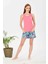 Çiçekli Şortlu Pijama Takımı 1