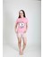 Pamuklu Pembe Pijama Takımı 2