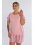 Çizgili Pamuklu Şort Pijama Takımı 5