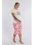 Baskılı Gömlek ve Bermuda Pantolon Pijama Takımı 1