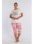 Baskılı Gömlek ve Bermuda Pantolon Pijama Takımı 2