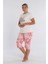 Baskılı Gömlek ve Bermuda Pantolon Pijama Takımı 5