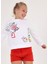 Kız Çocuk Uzun Kol Sweatshirt Beyaz 6430 1