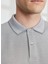 Polo Yaka Gri - Beyaz Erkek T-Shirt 4A9000000003 4