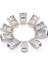 50 Adet Metal Cat6 Konnektör Cat6 Metal Jack RJ45 Başlık Metal Uç Cat 6 Başlık 2