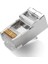 50 Adet Metal Cat6 Konnektör Cat6 Metal Jack RJ45 Başlık Metal Uç Cat 6 Başlık 4