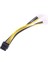 30 cm 8 Pin 2x Molex Pci Express Güç Kablo 30 cm 8 Pin 2x Erkek Molex Pci Exp Gpu Kablo 1