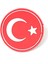 Yuvarlak Türk Bayrağı Kırmızı Taktik Askeri Peç - Patch 1