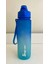 Shop-Set 1000 ml Pipetli ve Süzgeçli Tritan Motivasyonlu Su Matarası Çift Renk Softtouch 1