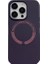 Apple iPhone 13 Pro Max Kılıf Wireless Tacsafe Altsoy Silikon Kapak Derin Mor 1