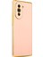 Huawei Nova 10 Pro Kılıf Bark Parlak Silikon Renkli Kenarları Rose Pembe 1