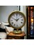 Eskitme Gold Metal Ofis Salon Otel Masa Saati 25*20 cm Y7 1