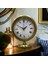 Eskitme Gold Metal Ofis Salon Otel Masa Saati 25*20 cm Y7 3
