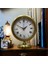 Eskitme Gold Metal Ofis Salon Otel Masa Saati 25*20 cm Y7 4