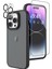Apple iPhone 13 Pro Kılıf Impact Alpin Mat Buzlu Kapak Siyah + Nano Ekran Koruyucu + Kamera Koruyucu 1