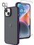 Apple iPhone 14 Kılıf Impact Alpin Mat Buzlu Kapak Derin Mor + Nano Ekran Koruyucu + Kamera Koruyucu 1