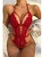 Kadın Dantelli Tül Şık Babydoll Gecelik - Tek Parça İç Çamaşırı Bodysuit - 6800 3