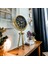 Gold Metal Ofis Salon Otel Masa Saati 26*45 cm H2 5