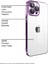 Apple iPhone 14 Pro Max ile Uyumlu Kapak Lens Korumalı Arkası Şeffaf Sert Mika Kılıf - Siyah 2