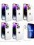 Apple iPhone 14 Pro Max ile Uyumlu Kapak Lens Korumalı Arkası Şeffaf Sert Mika Kılıf - Siyah 5