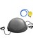 Uluslararası Standart Ebatlarda 62 Cm Çap Bosu Ball Bosu Topu Pilates Denge Aleti (Pompalı) 2