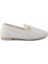 Beyaz Triko Kadın Loafer Ayakkabı K01320302082 2