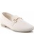 Beyaz Triko Kadın Loafer Ayakkabı K01320302082 3