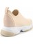 Bej Streç Kadın Sneaker K01313001617 4