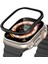 Apple Watch Ultra 49MM Metal Çerçeveli Ekran Koruyucu Siyah 1