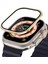 Apple Watch Ultra 49MM Metal Çerçeveli Ekran Koruyucu Gold 1