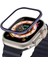 Apple Watch Ultra 49MM Metal Çerçeveli Ekran Koruyucu Mor 1