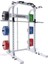 Power Squat Kafes Rack Çalışma ve Plaka Depolama Istasyonu White 1