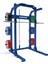 Power Squat Kafes Rack Çalışma ve Plaka Depolama Istasyonu Blue 1