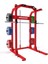 Power Squat Kafes Rack Çalışma ve Plaka Depolama Istasyonu Red 1