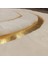 Gold Varaklı Oval Peluş Halı & Paspas 160 x 230 cm 3