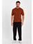 Kiremit Erkek Yarım Balıkçı Düz Triko T-SHIRT-TRZ19129R07S 4
